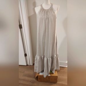 3.1 Phillip Lim Tan and White Striped Dress.